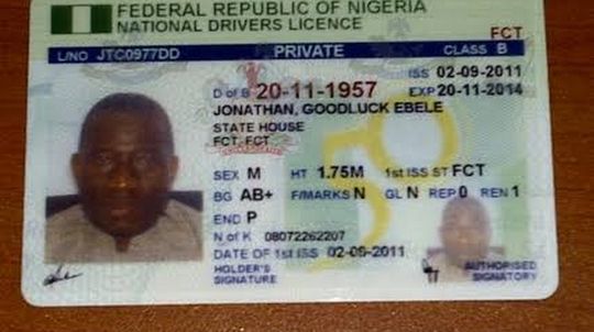 nigeria driver s licence