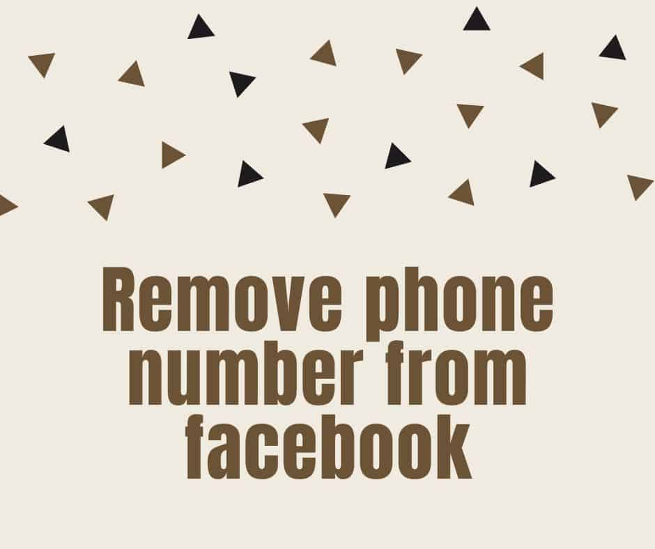 how to get phone number off facebook