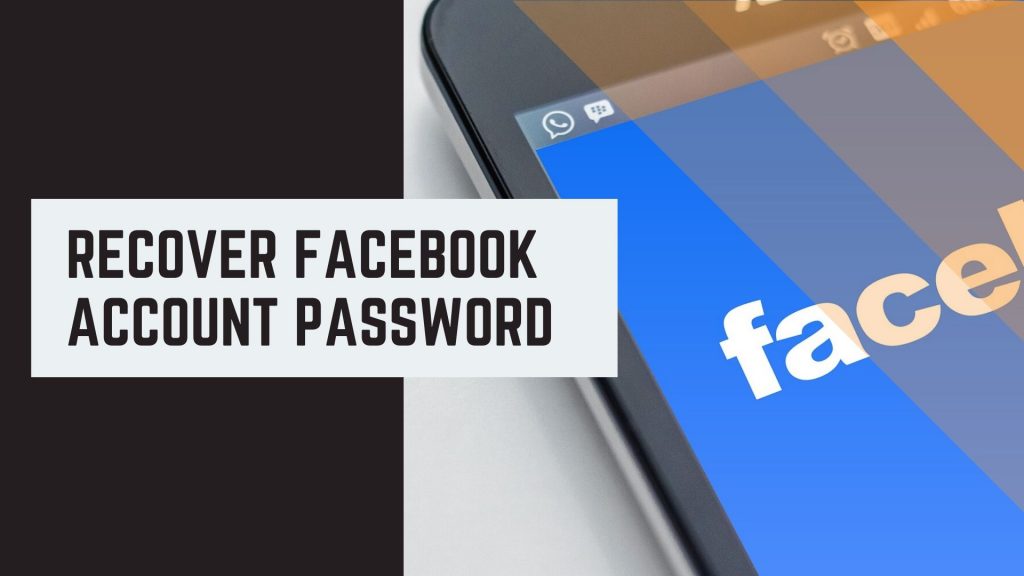 recover facebook account password