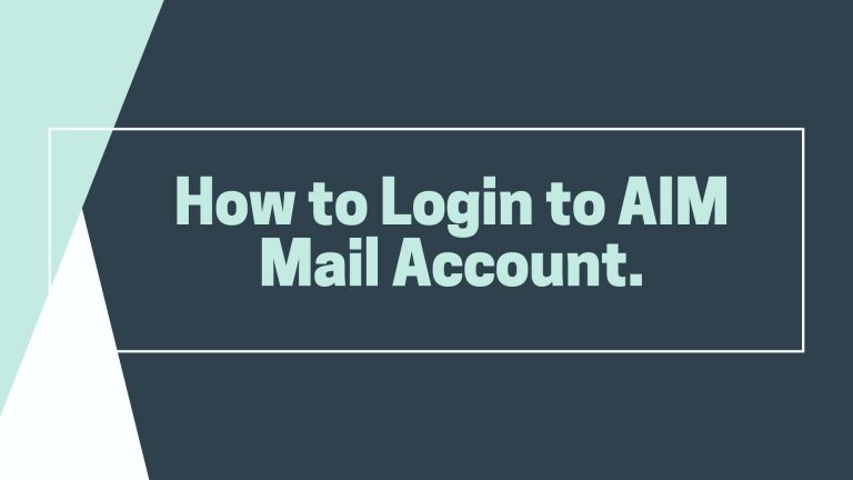 AIM Mail Login