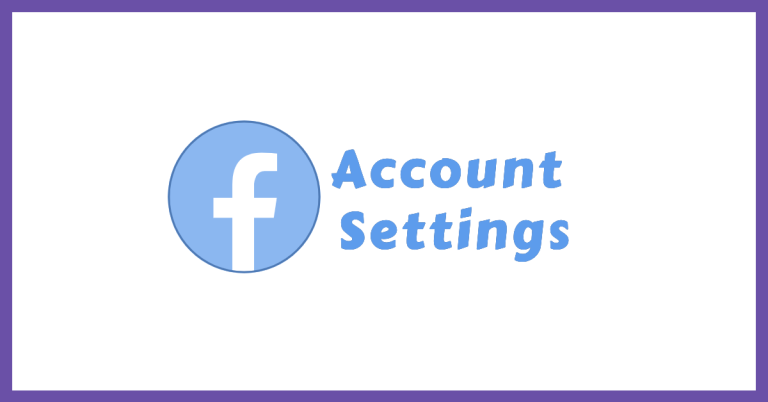 account settings facebook
