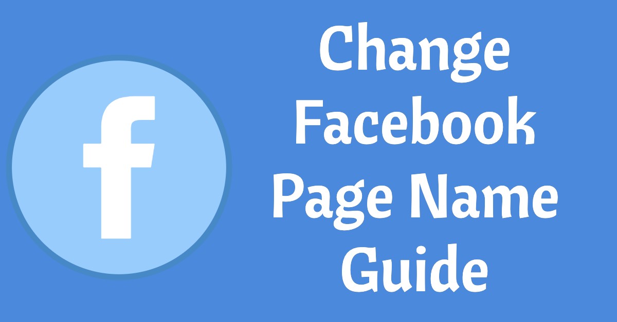 How to change your Facebook page name