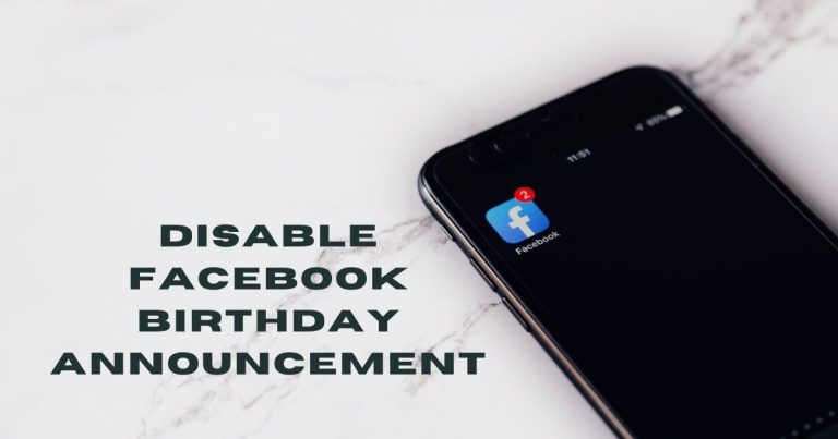 Disable Facebook Birthday Announcement