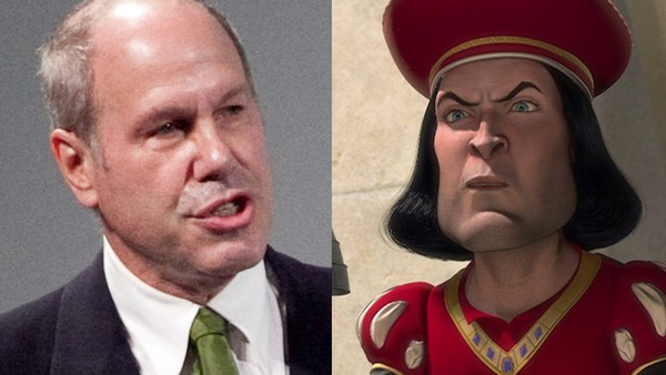 Michael Eisner and Lord Farquaad