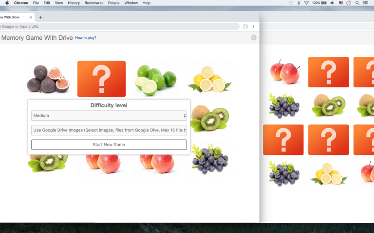 Google memory game
