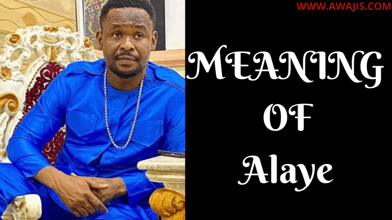 Meaning Of Alaye