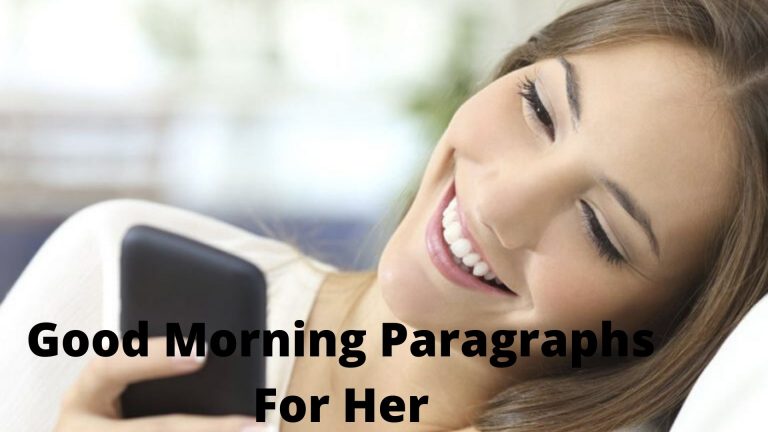 Good Morning Paragraphs for Her