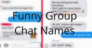 Group chat names