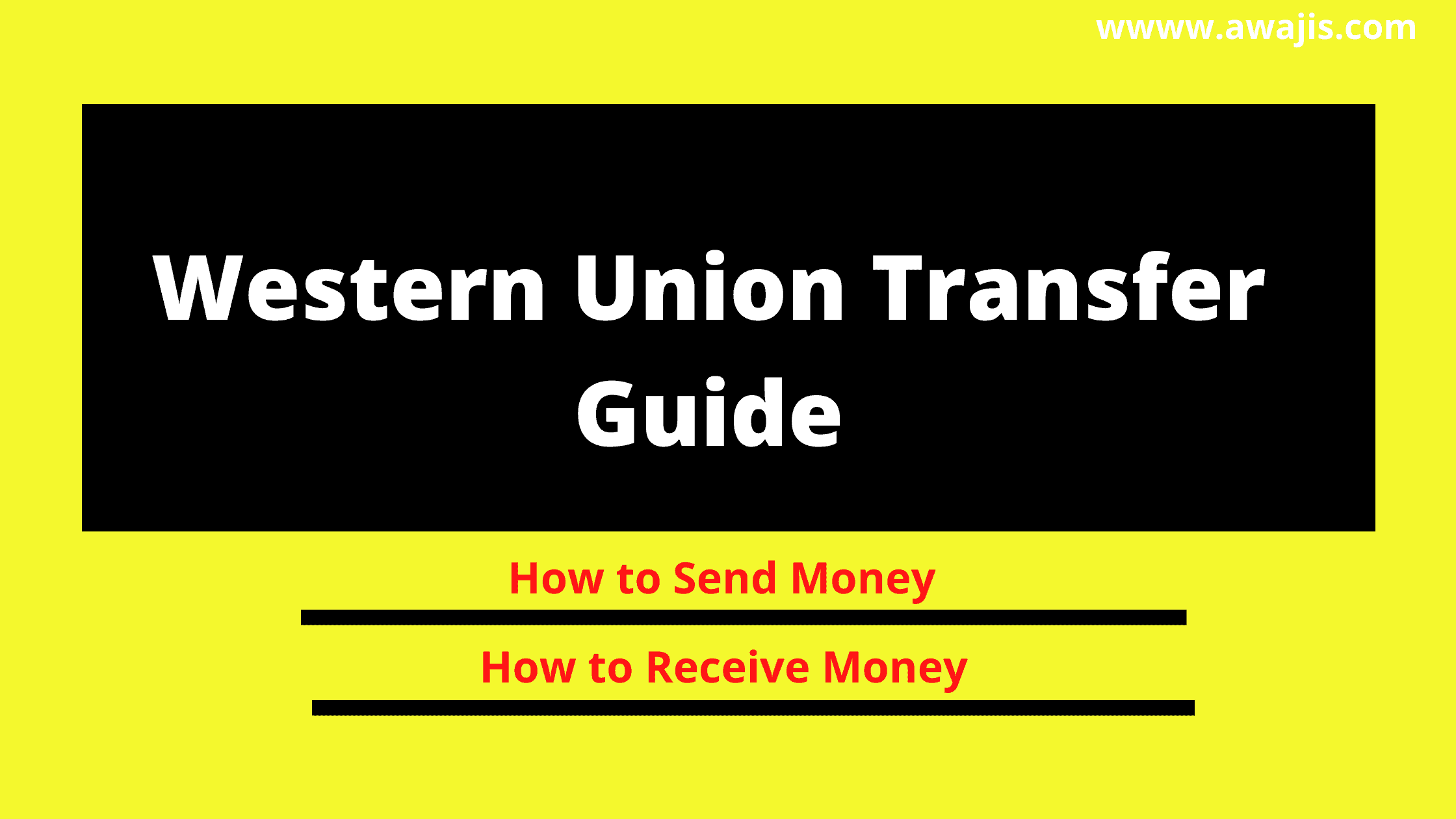 Western Union Transfer Guide | How to Send and Receive Money