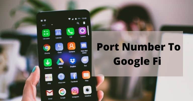 Port Number To Google Fi
