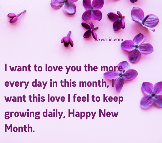 Happy new month messages