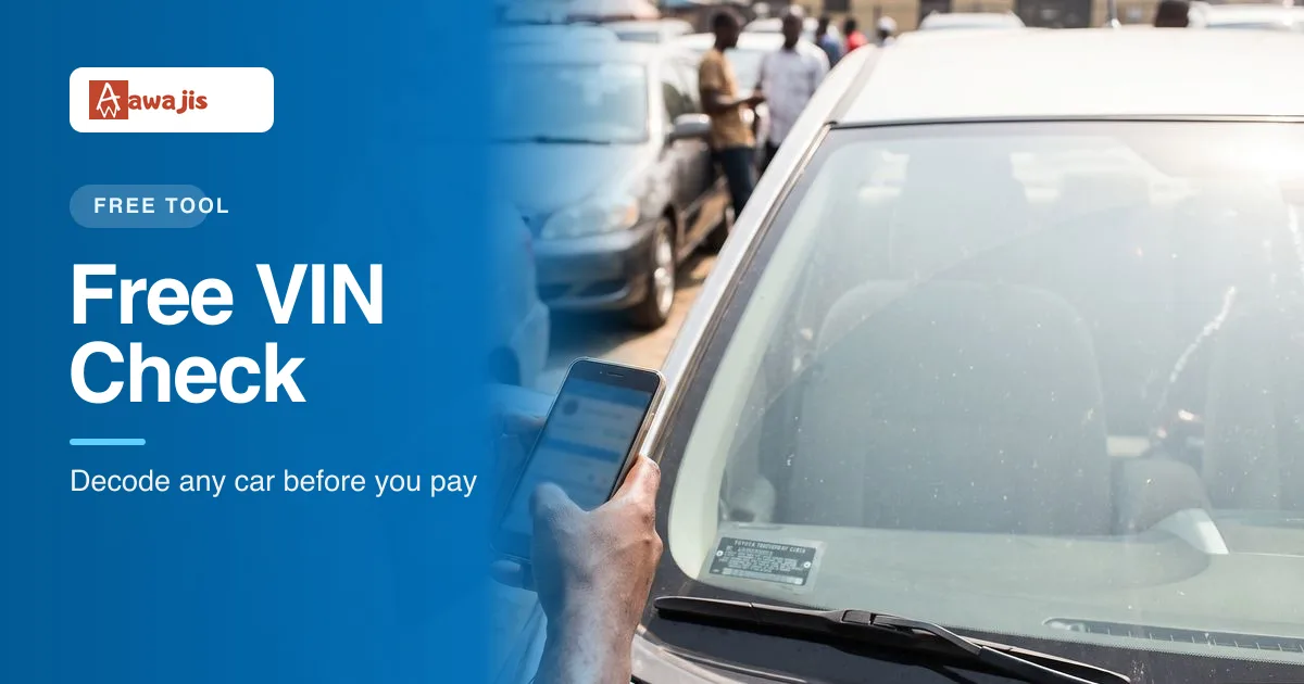 Free VIN check — decode any car before you buy it